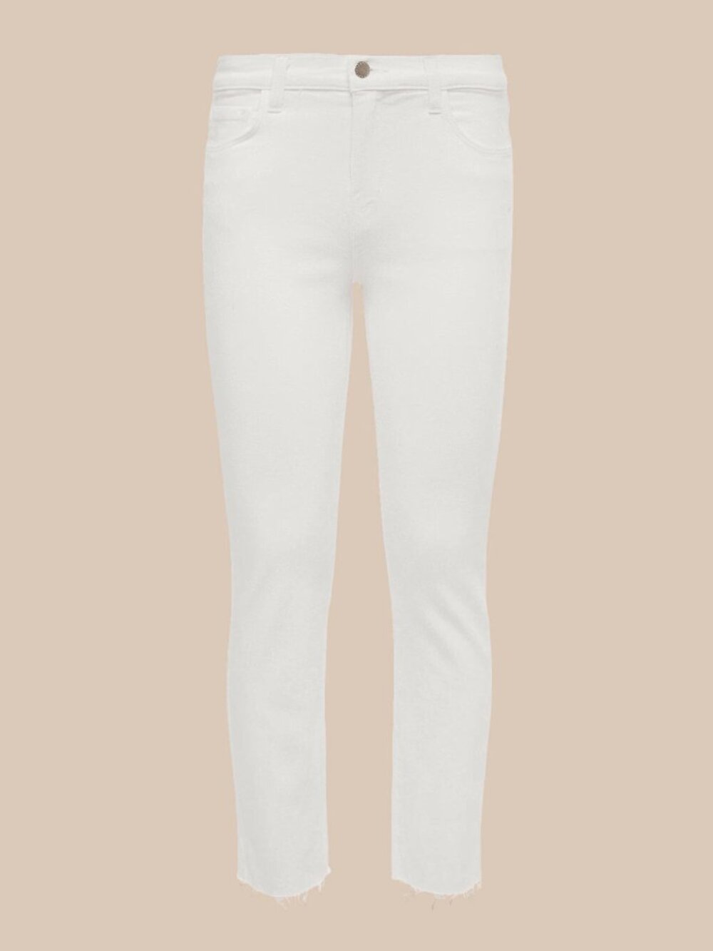 L'AGENCE Sada Slim-Leg Cropped Jean in Blanc NWT. Size 31.
